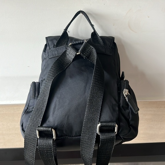 Small Bebe Black Nylon Backpack - Picture 4 of 6